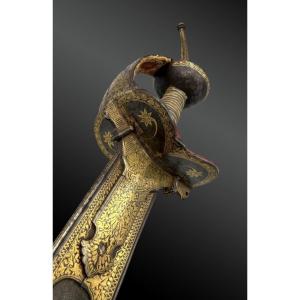 Khanda Sword With Its Scabbard
