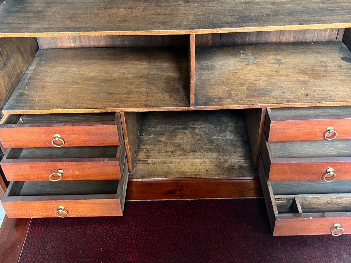 Secretaire en acajou estampillé L.N MALLE-photo-4
