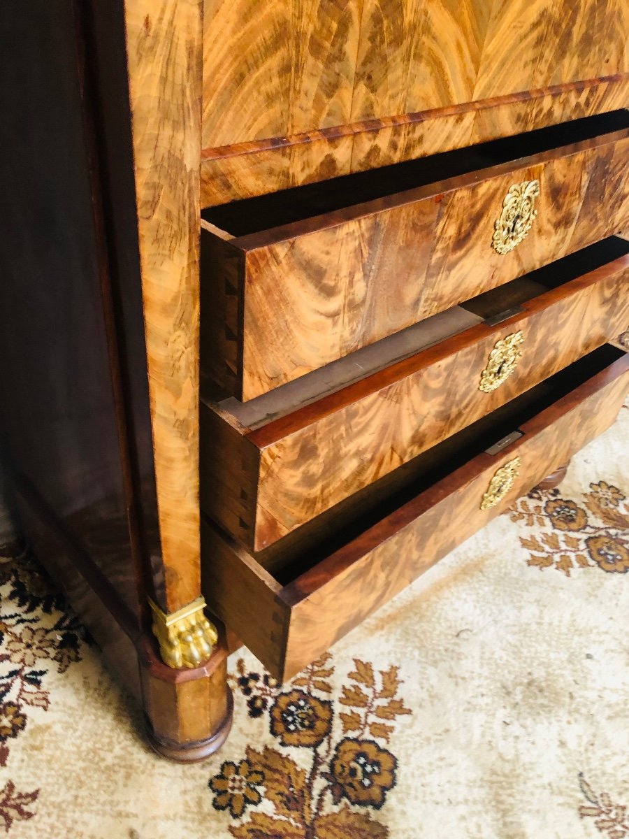 secrétaire en acajou d’époque restauration -photo-4