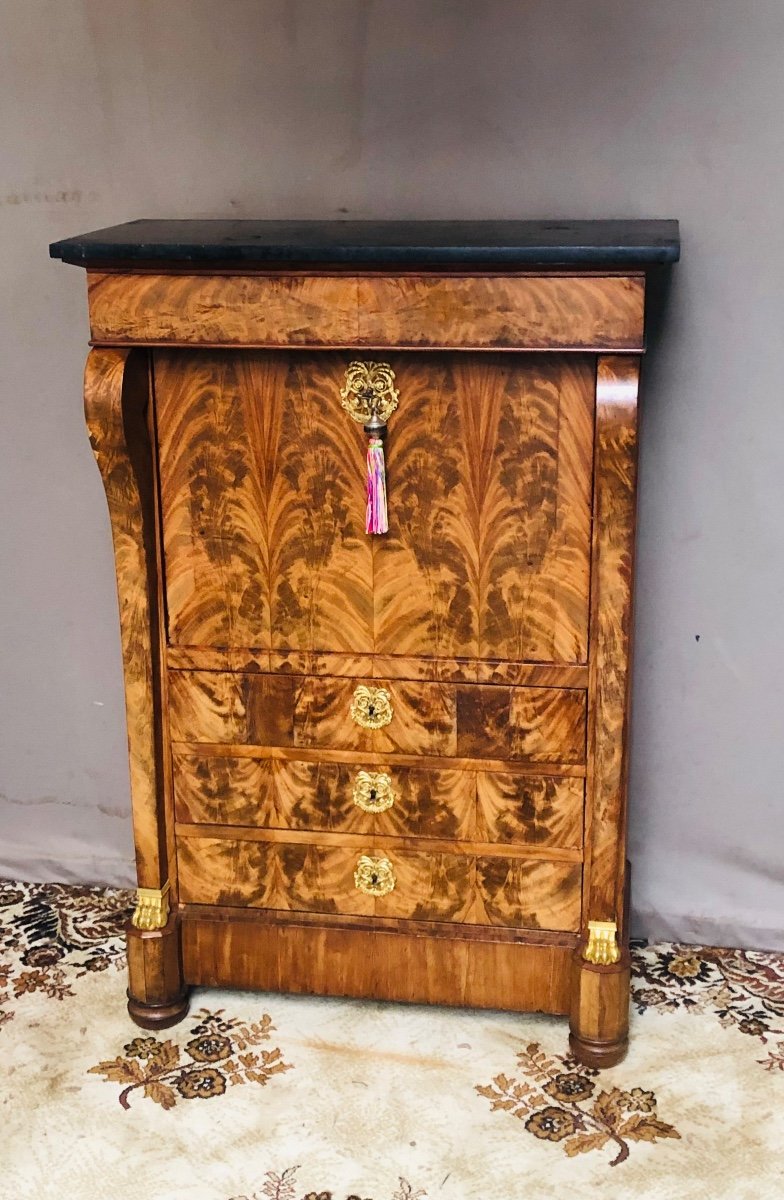 secrétaire en acajou d’époque restauration 