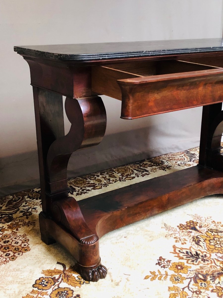 Mahogany Console From The Restoration Period-photo-3