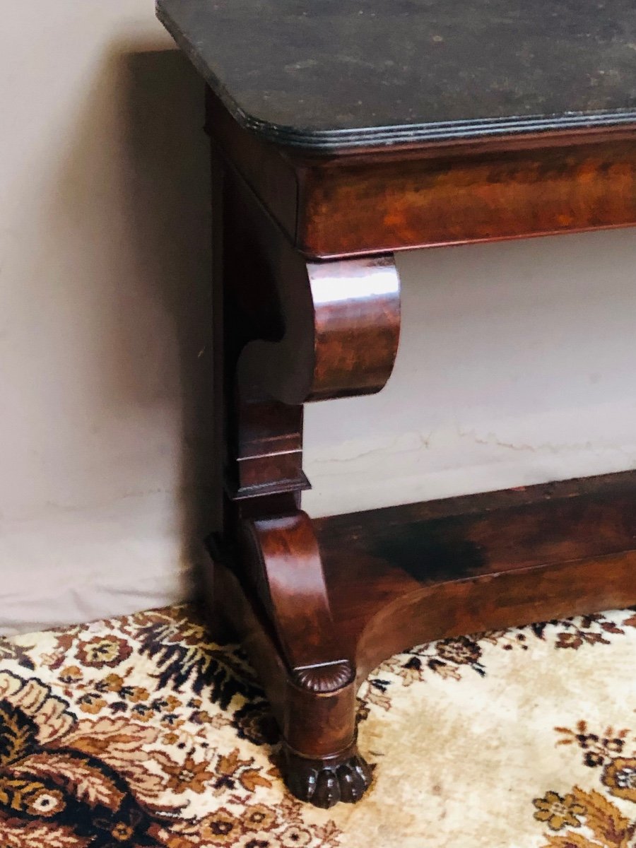 Mahogany Console From The Restoration Period-photo-3