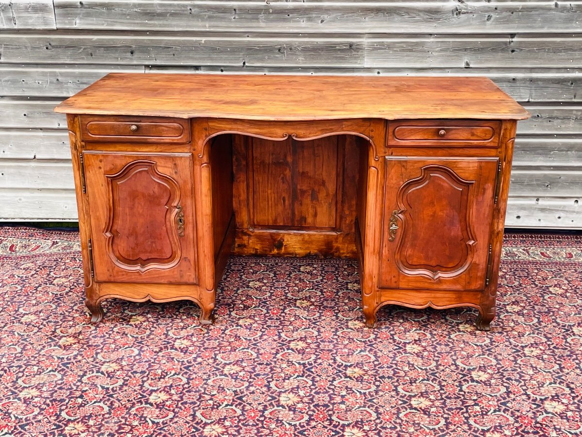 Bureau En Merisier D’époque Louis XV-photo-6