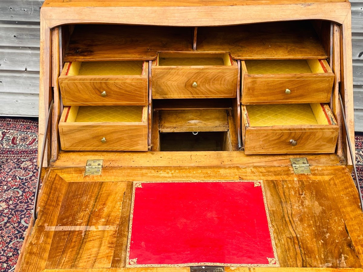 Slope Desk In Walnut Louis XV Period-photo-3