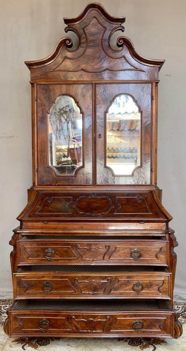 19th Century Mahogany Scriban Desk-photo-2