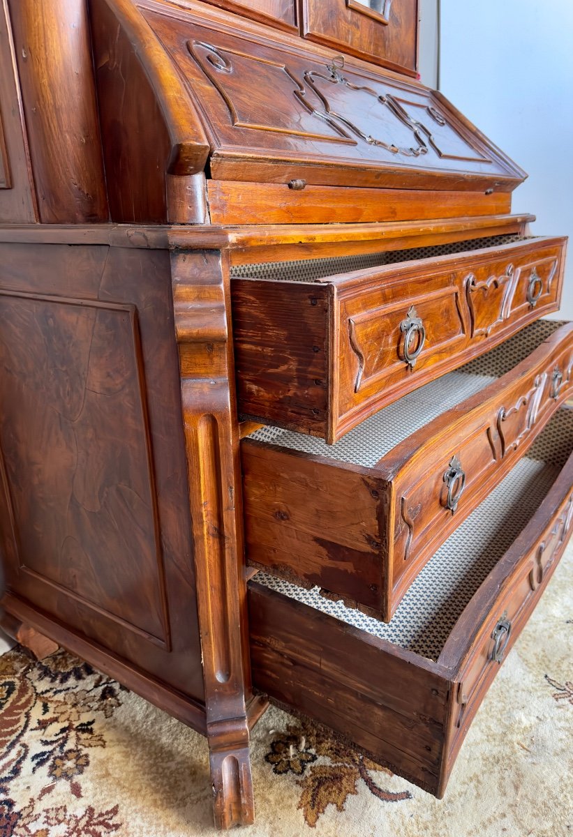 19th Century Mahogany Scriban Desk-photo-3