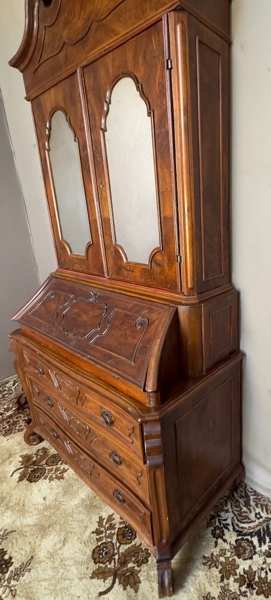 19th Century Mahogany Scriban Desk-photo-4