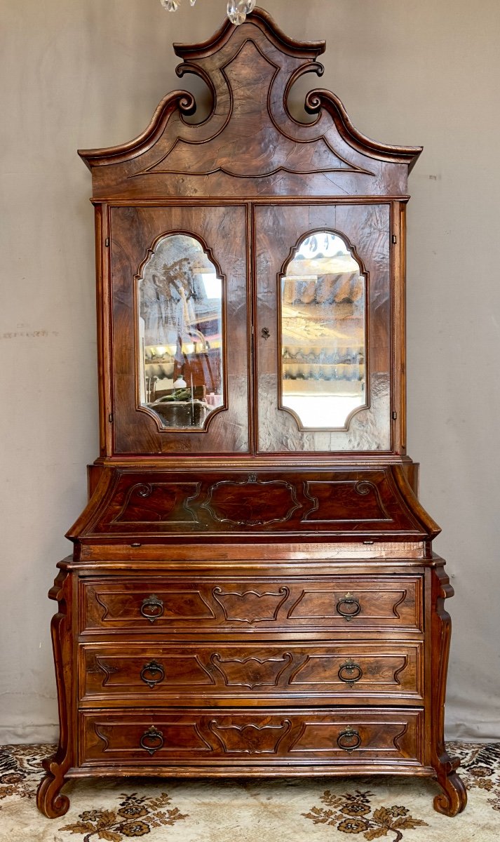 19th Century Mahogany Scriban Desk