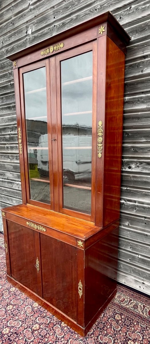 Buffet Vitrine Restauration En Acajou 19 ème -photo-2