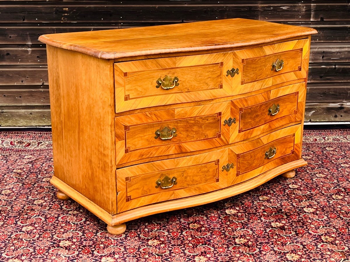 German Walnut Chest Of Drawers From The 18th Century-photo-3