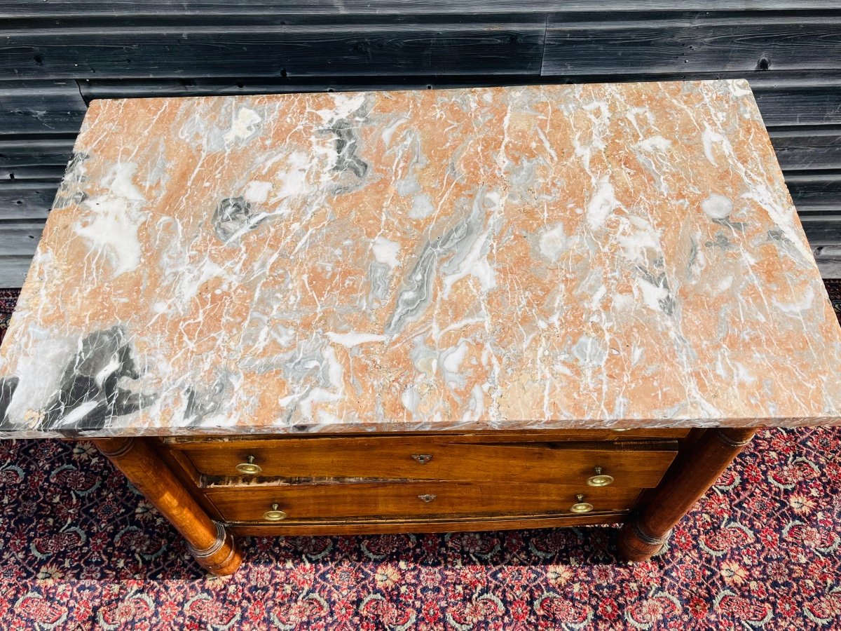 Empire Period Walnut Chest Of Drawers-photo-1