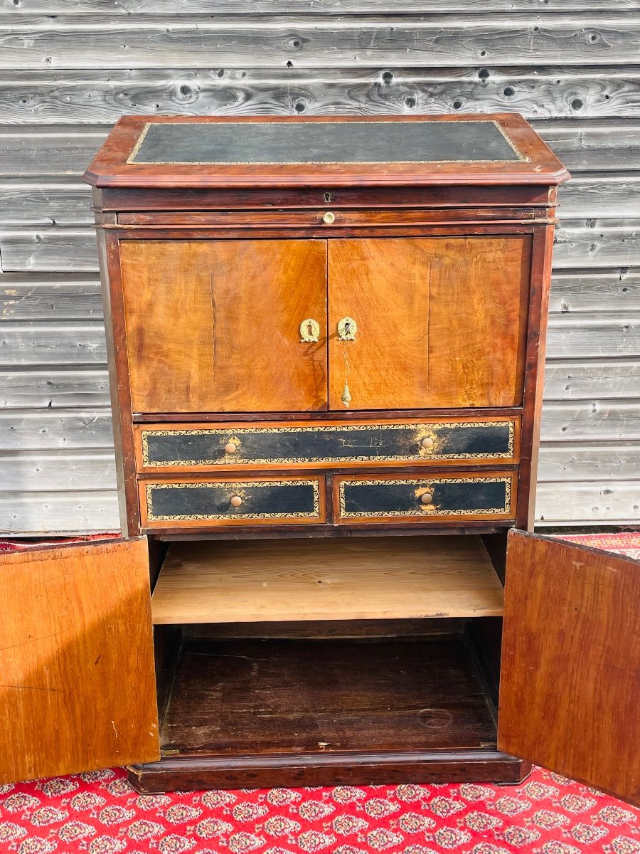 Meuble cartonnier en acajou  d’époque XIX ème -photo-3
