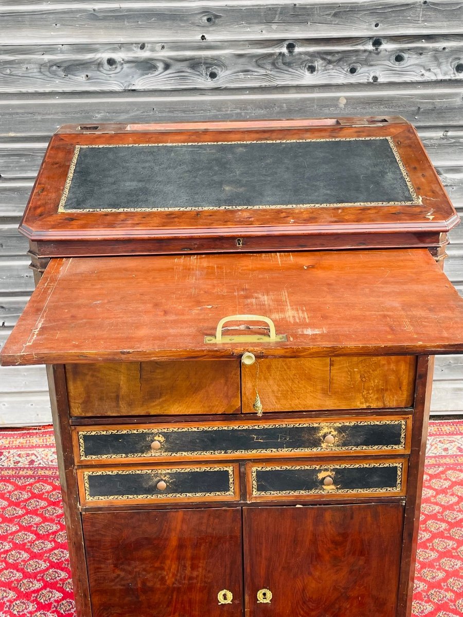 Meuble cartonnier en acajou  d’époque XIX ème -photo-1