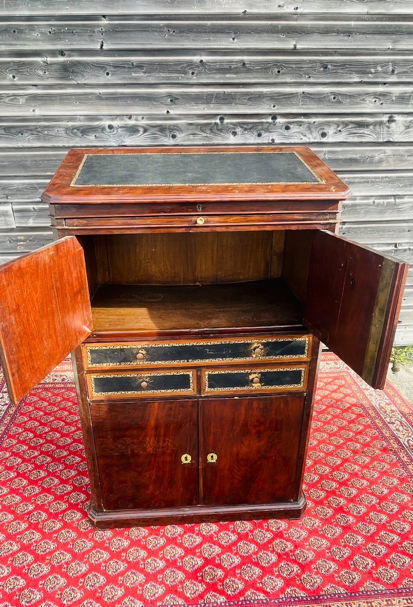Meuble cartonnier en acajou  d’époque XIX ème -photo-4