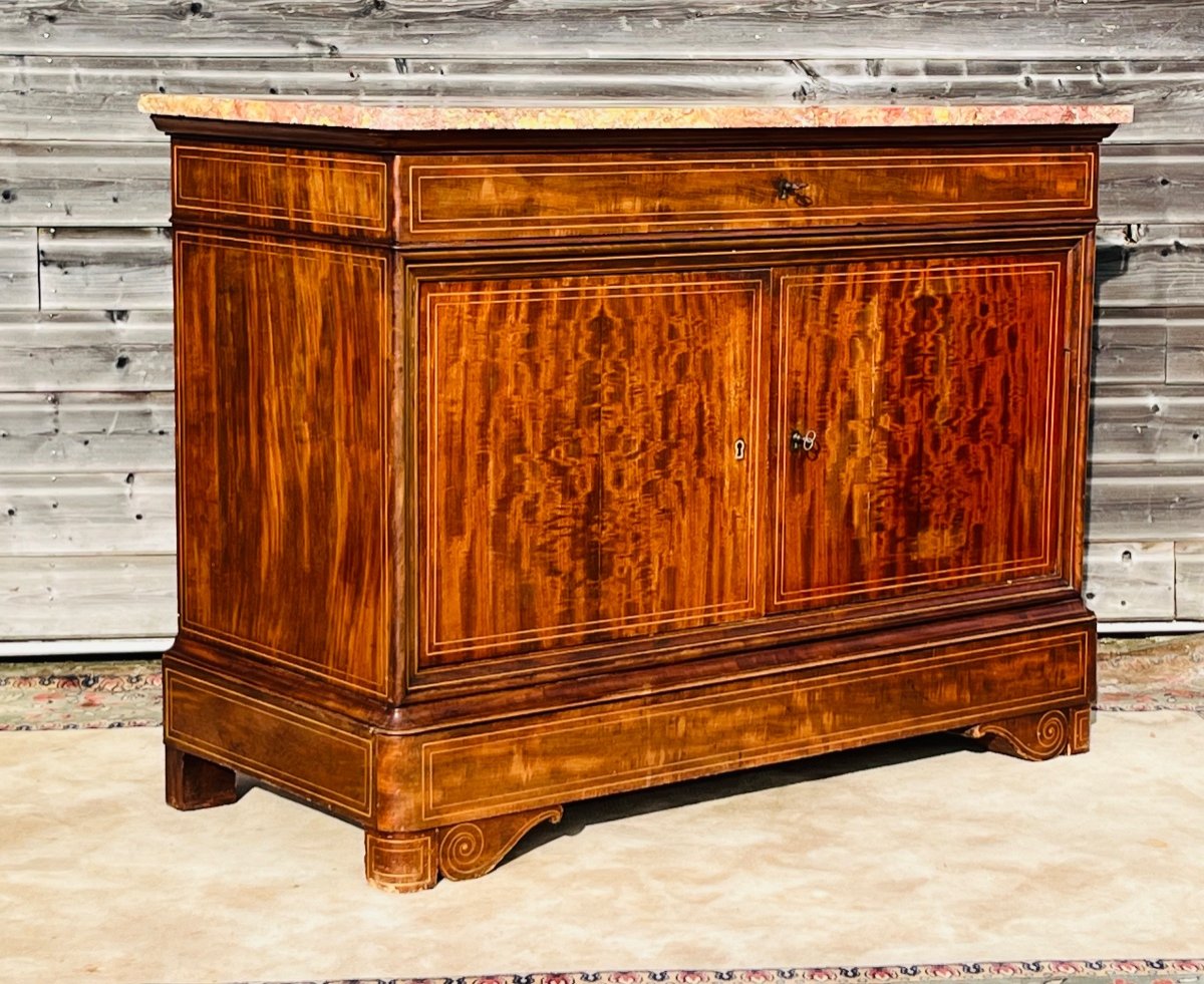Charles X Period Mahogany Sideboard-photo-2