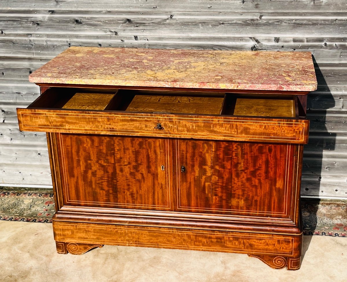Charles X Period Mahogany Sideboard-photo-2