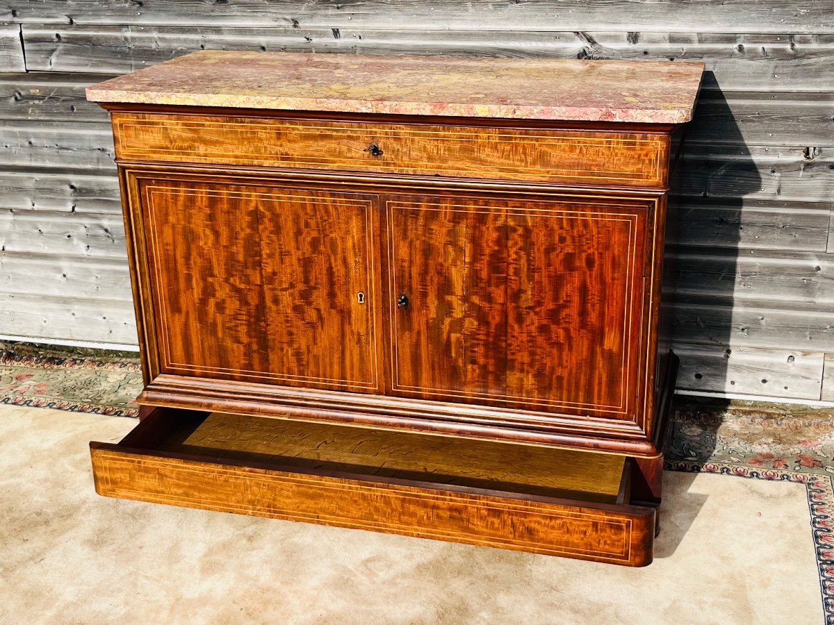 Charles X Period Mahogany Sideboard-photo-3