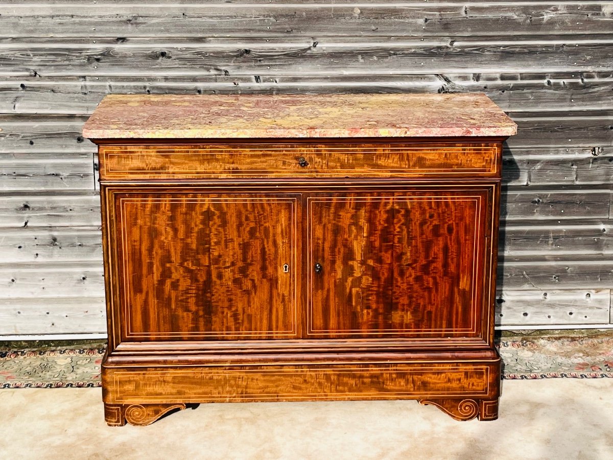 Charles X Period Mahogany Sideboard-photo-7
