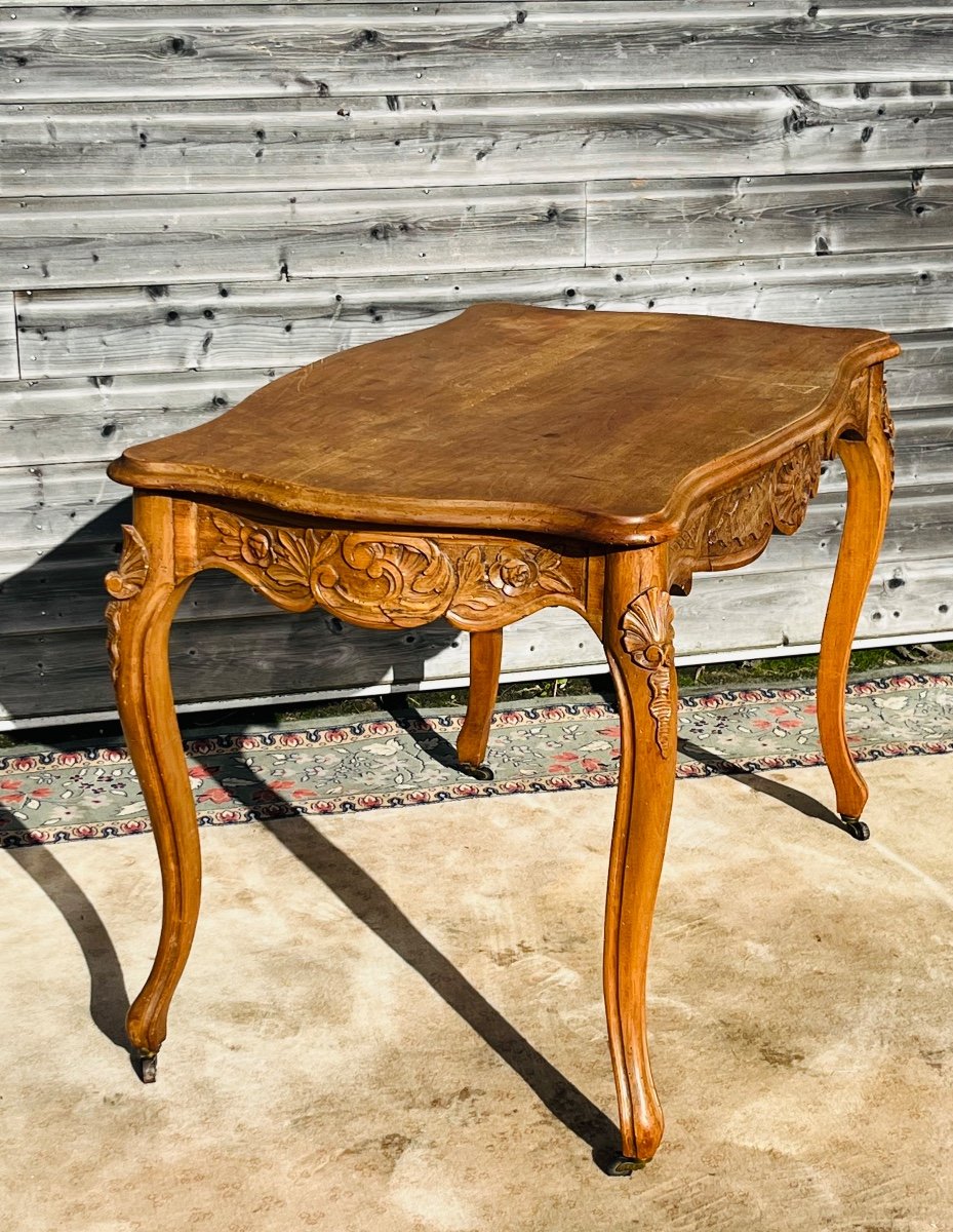 19th Century Regency Style Walnut Desk Table-photo-6