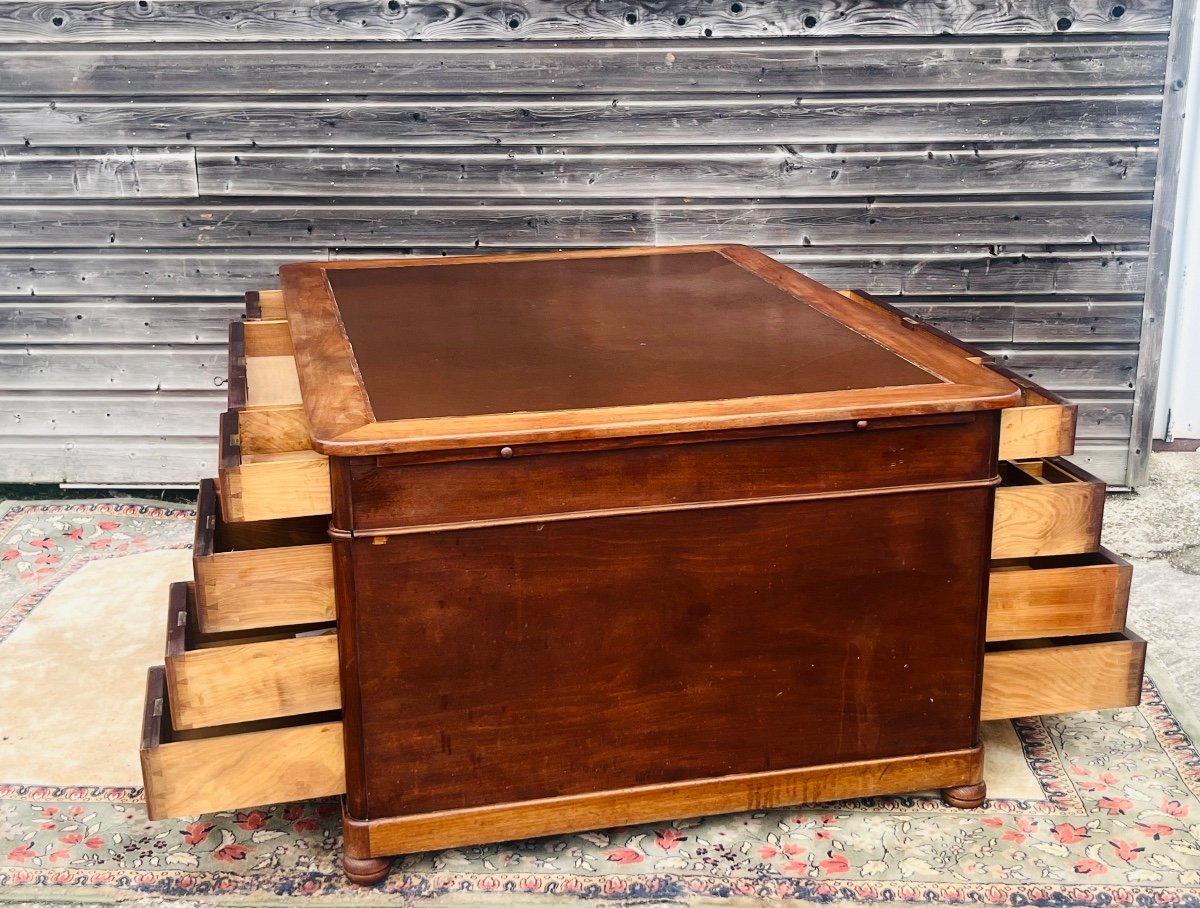 Large Associates Desk With 18 Drawers From The 19th Century-photo-2