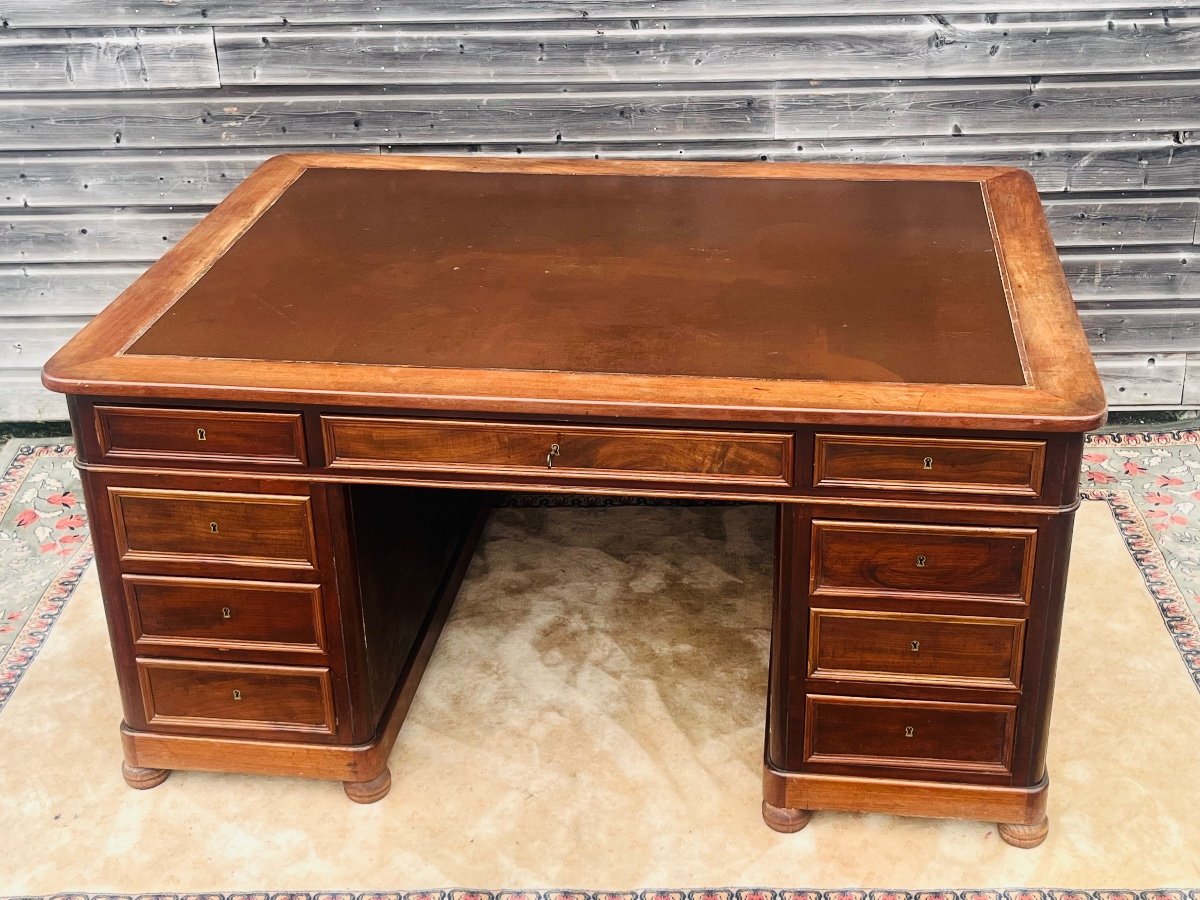 Large Associates Desk With 18 Drawers From The 19th Century-photo-3