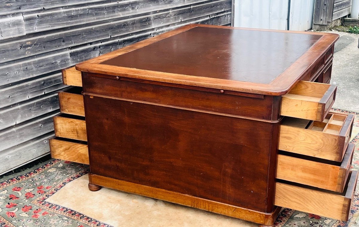 Large Associates Desk With 18 Drawers From The 19th Century-photo-2