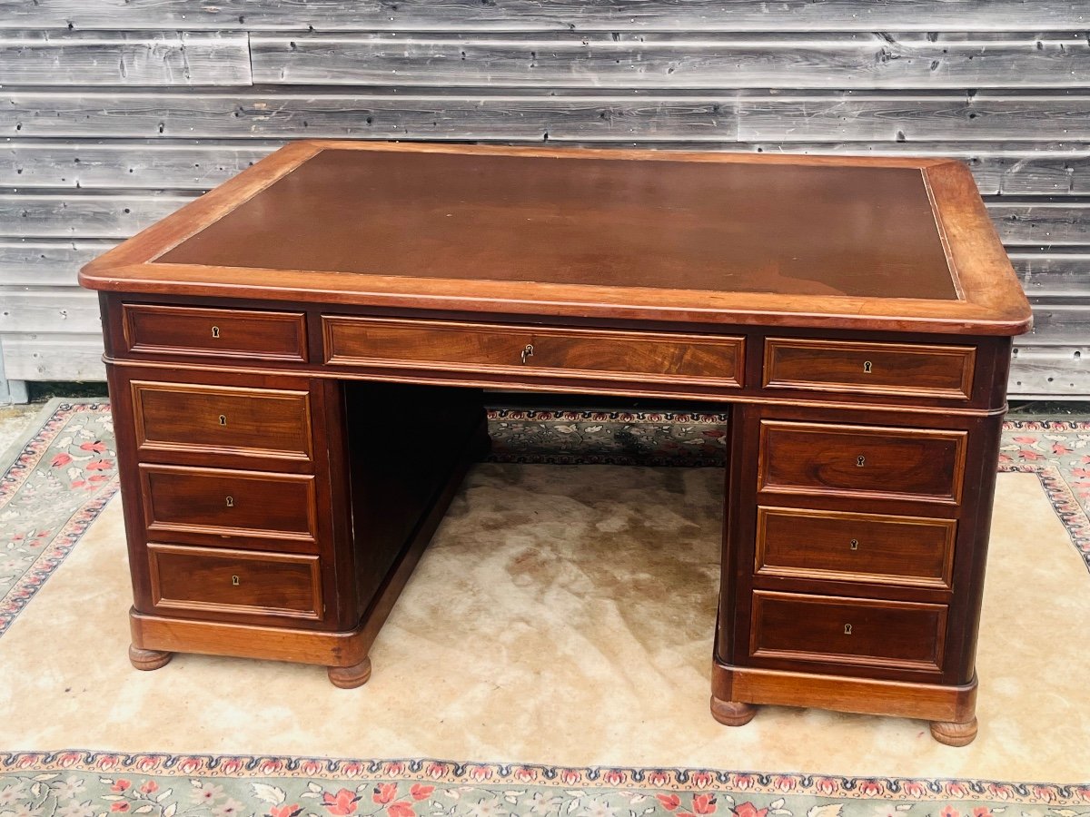 Large Associates Desk With 18 Drawers From The 19th Century-photo-4