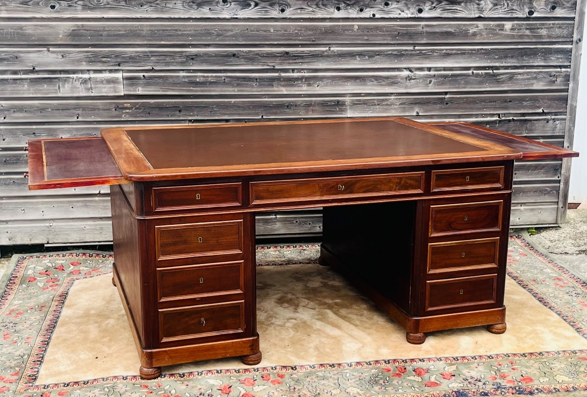 Large Associates Desk With 18 Drawers From The 19th Century-photo-8