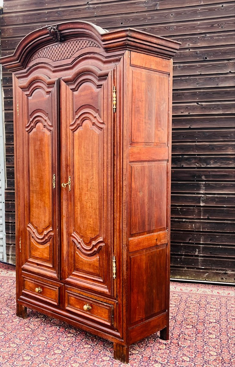 18th Century Molded Oak Cabinet-photo-4