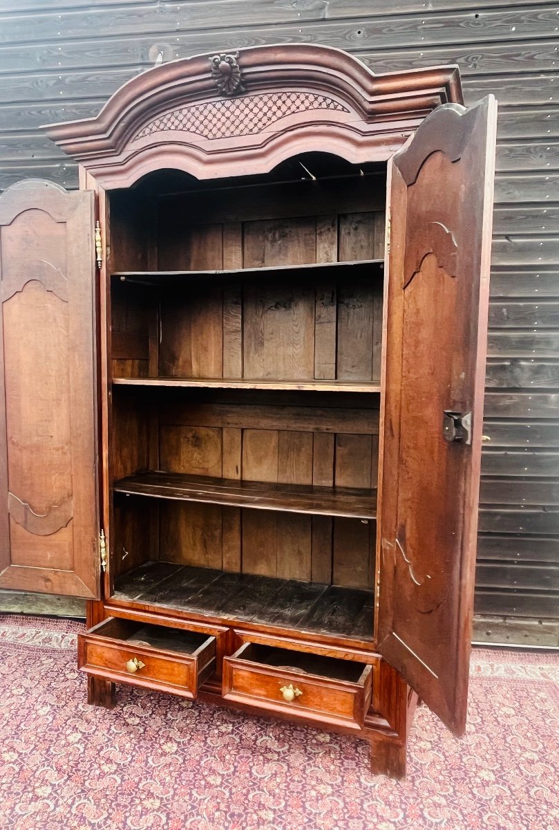 18th Century Molded Oak Cabinet-photo-3