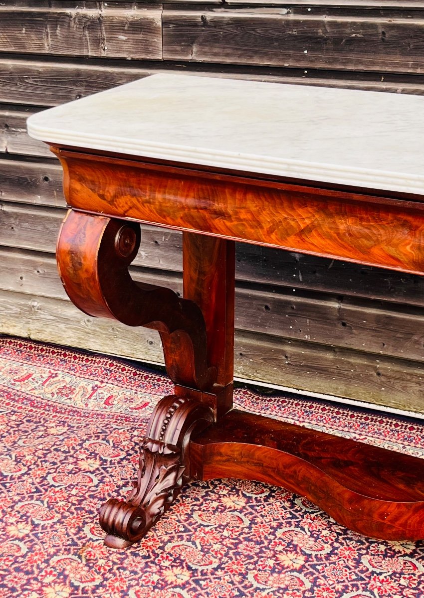 Large Mahogany Console From The Restoration Period-photo-2