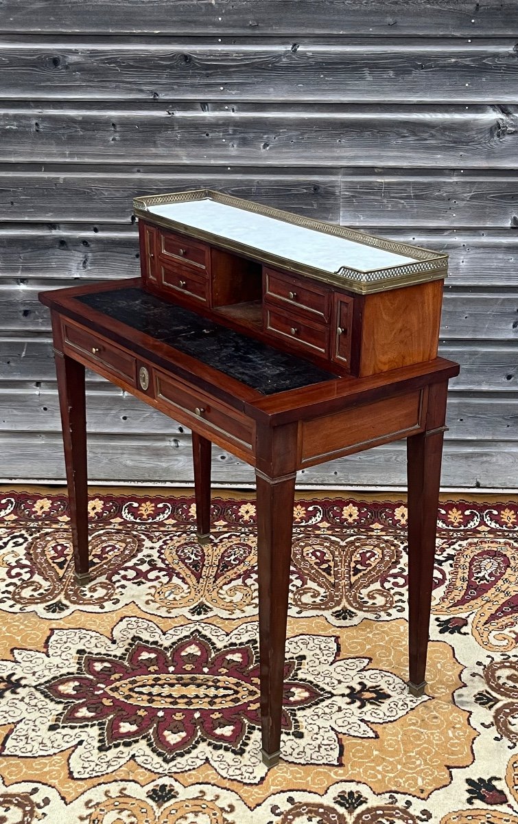 Louis XVI Happiness Of The Day Desk In Mahogany From The Napoleon III Period-photo-4