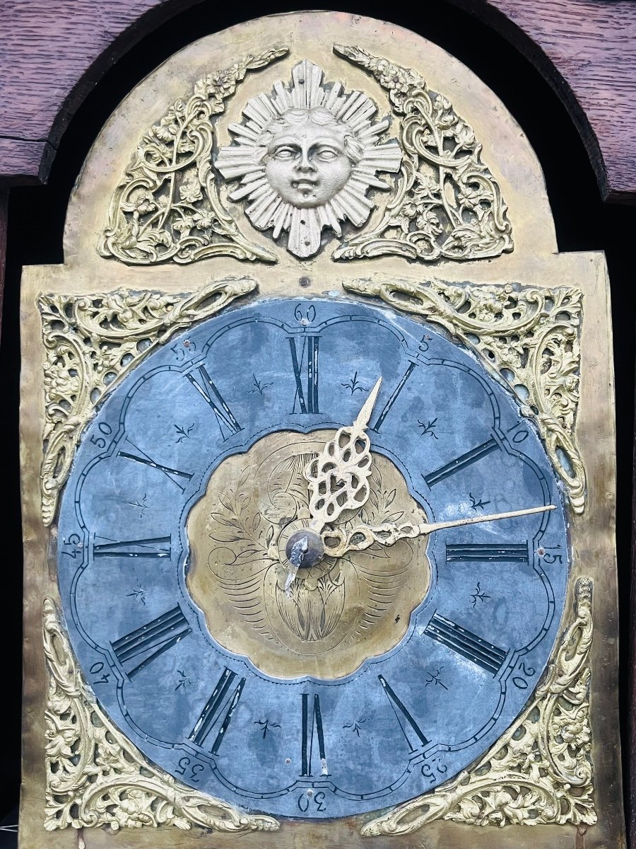 Horloge de parquet liégeoise d’époque XVIII éme-photo-4