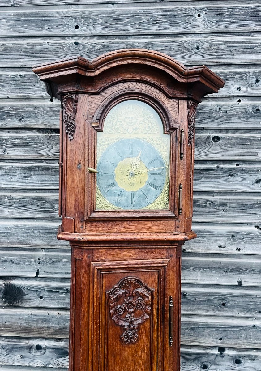 Horloge de parquet liégeoise d’époque XVIII éme-photo-2