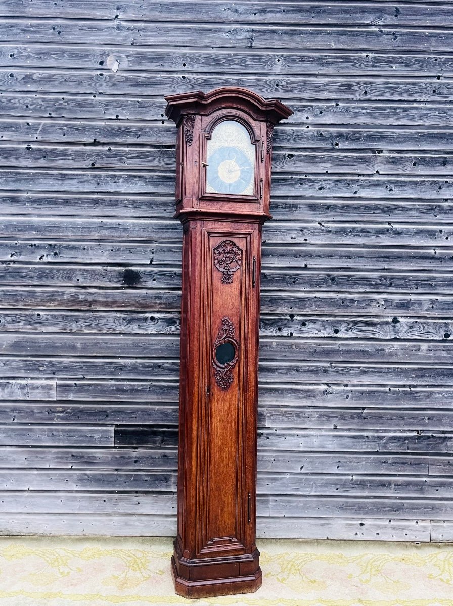 Horloge de parquet liégeoise d’époque XVIII éme-photo-8