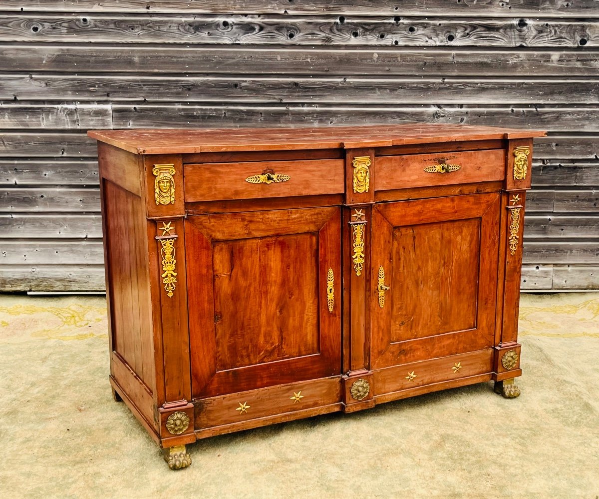 Empire Period Mahogany Sideboard