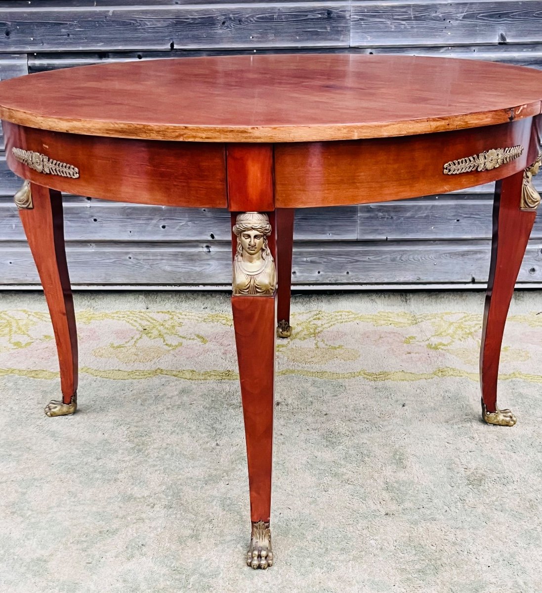 Empire Style Round Dining Room Table-photo-2