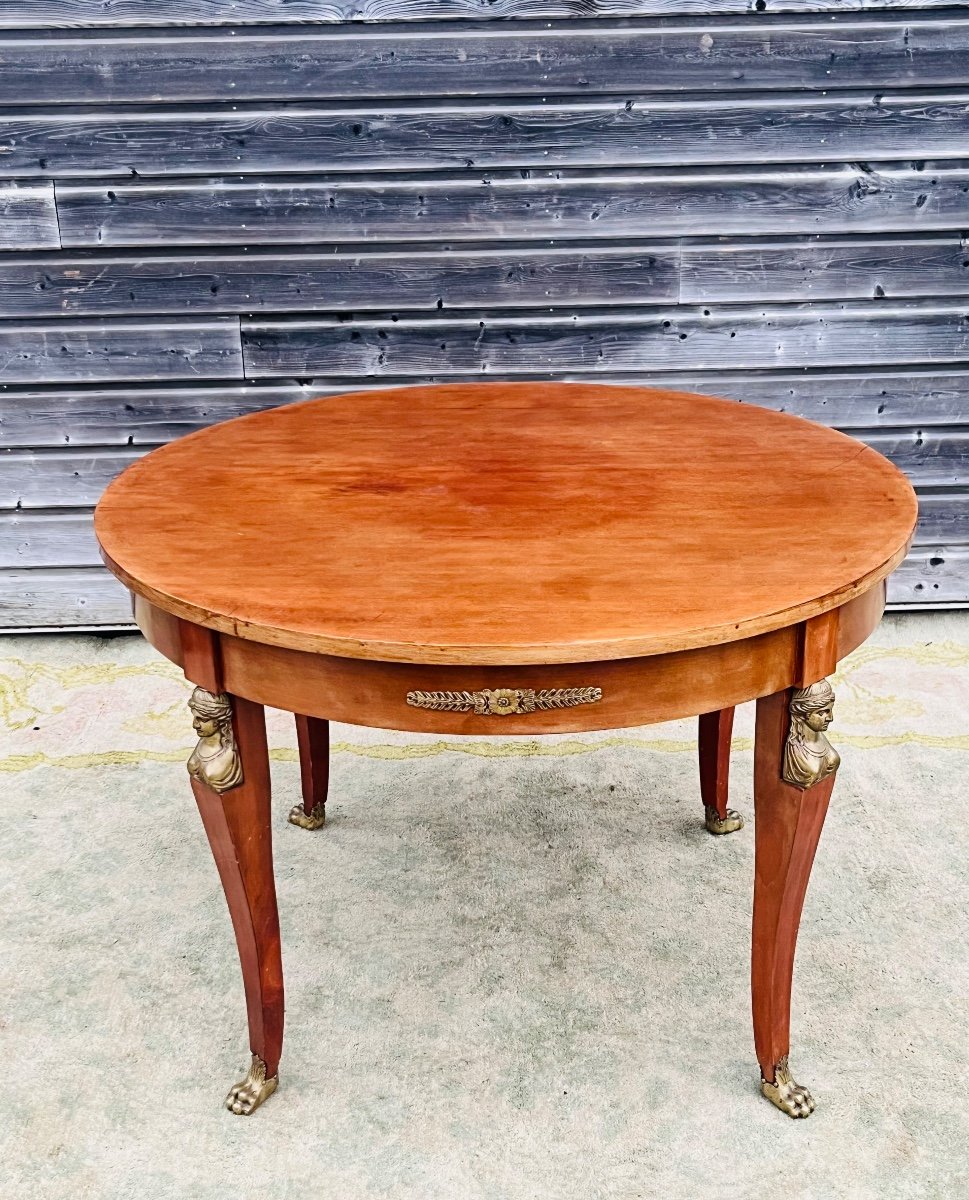 Empire Style Round Dining Room Table