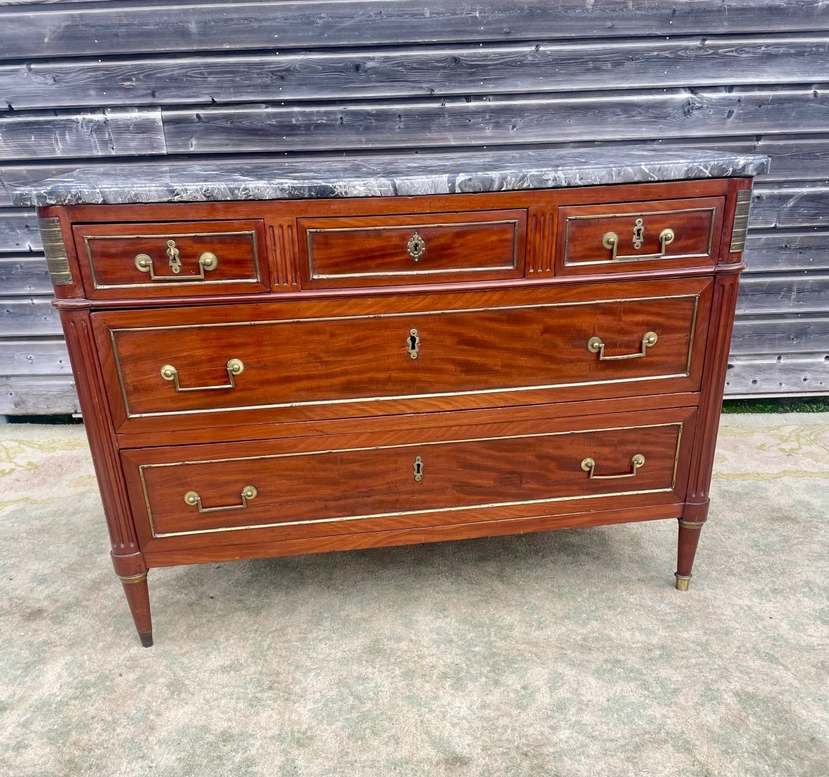 Commode, Period Mahogany, Louis XVI