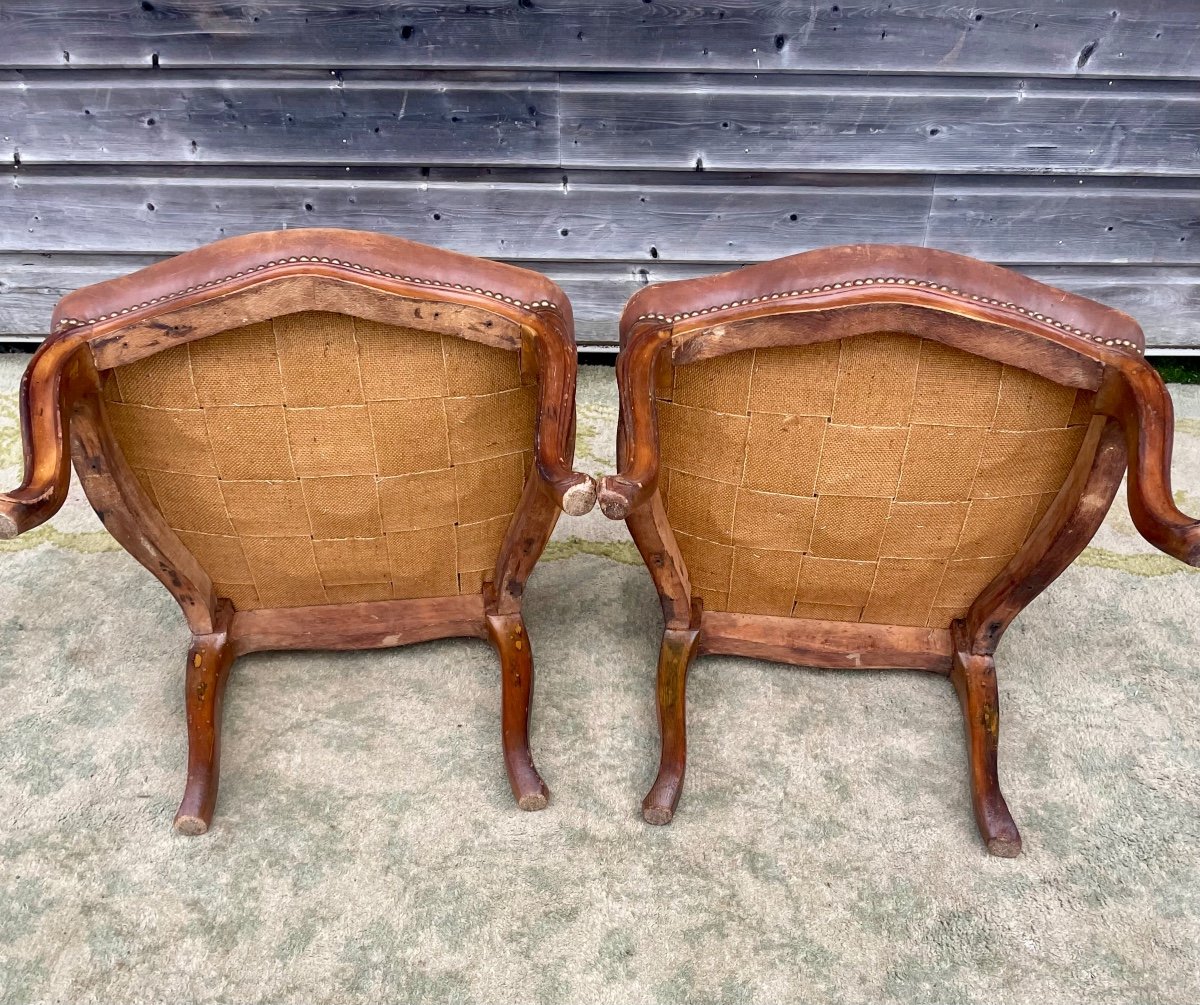 Paire De Chaises D’époque Louis XV Estampillées d’un inventaire de Château -photo-6