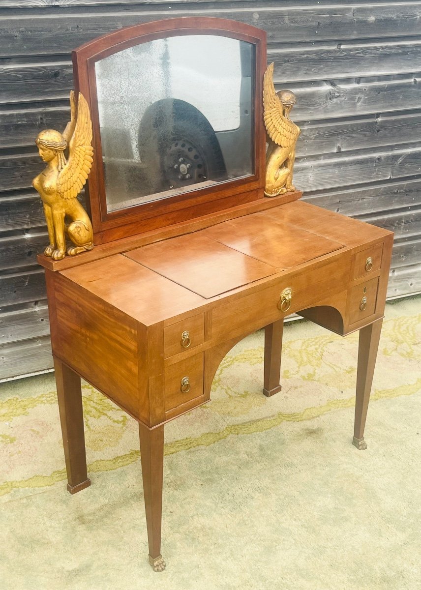 Coiffeuse en acajou d’époque empire -photo-3