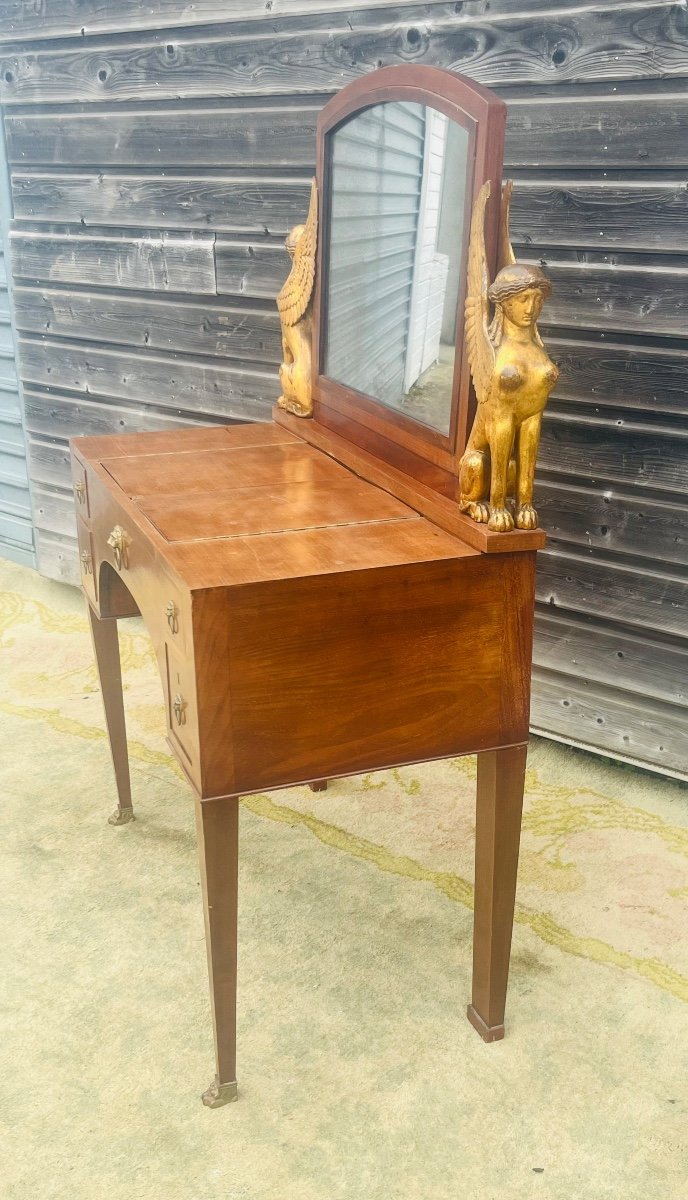 Coiffeuse en acajou d’époque empire -photo-3