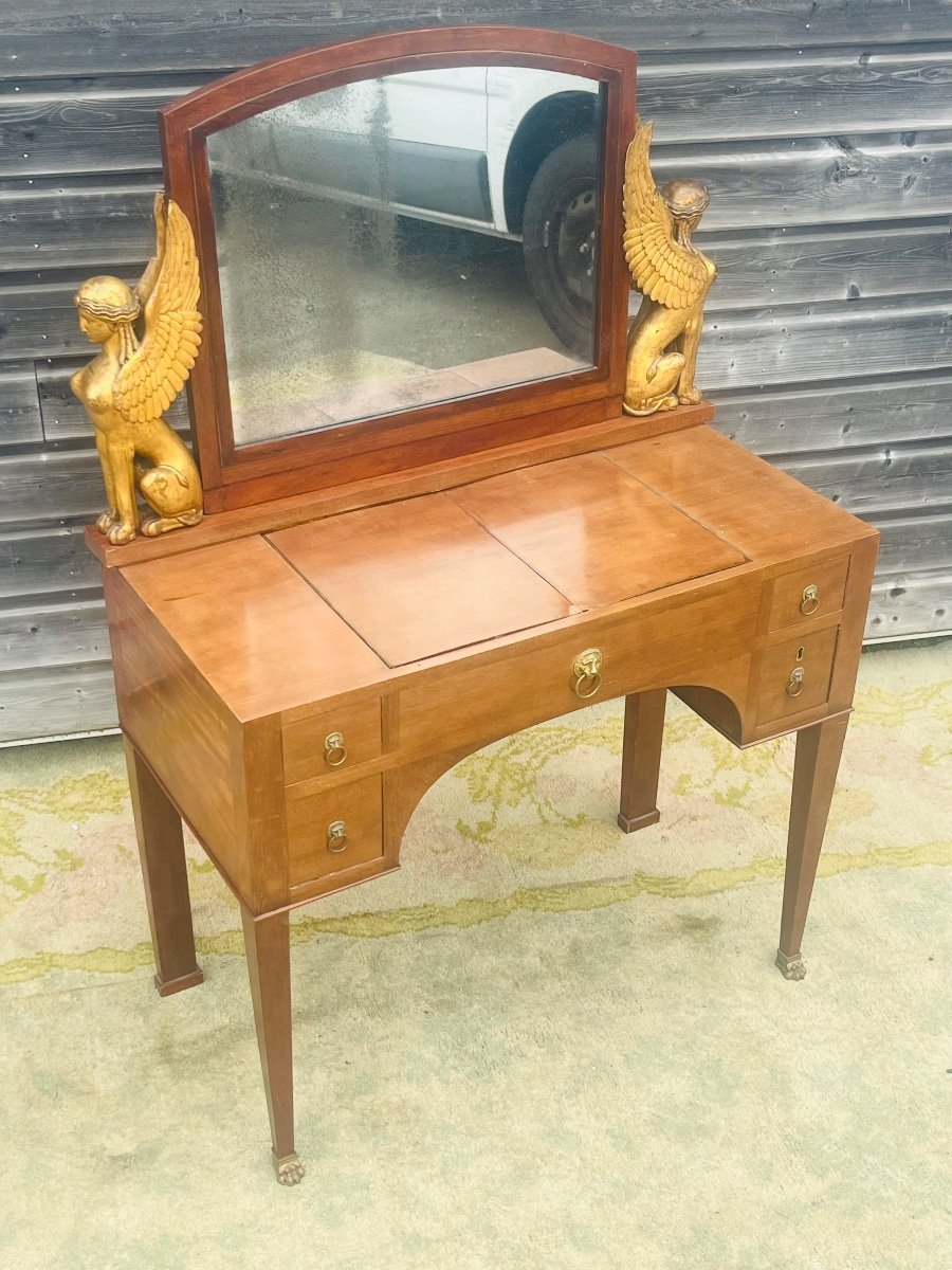 Coiffeuse en acajou d’époque empire -photo-6