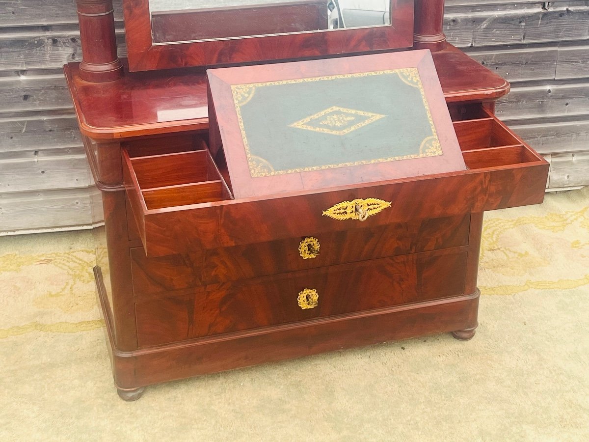 Mahogany Chest Of Drawers From The Restoration Period-photo-1