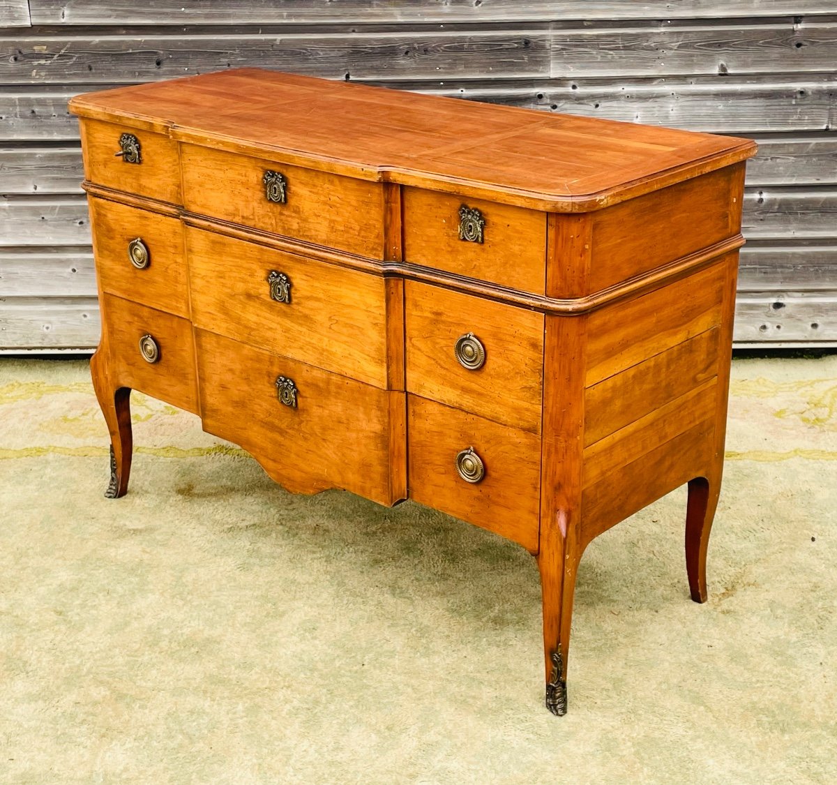 Transition Chest Of Drawers In Walnut From The 19th Century