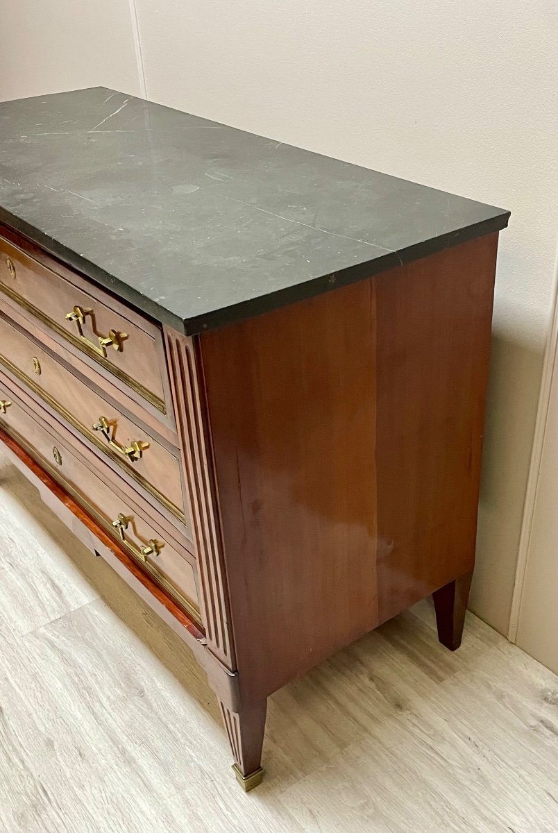 Louis XVI Period Mahogany Chest Of Drawers-photo-3