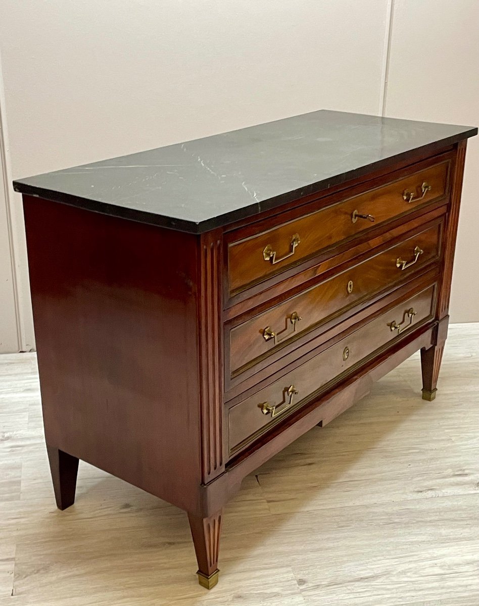 Louis XVI Period Mahogany Chest Of Drawers-photo-1