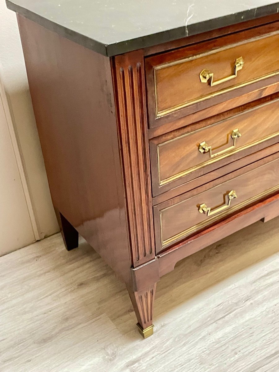 Louis XVI Period Mahogany Chest Of Drawers-photo-2