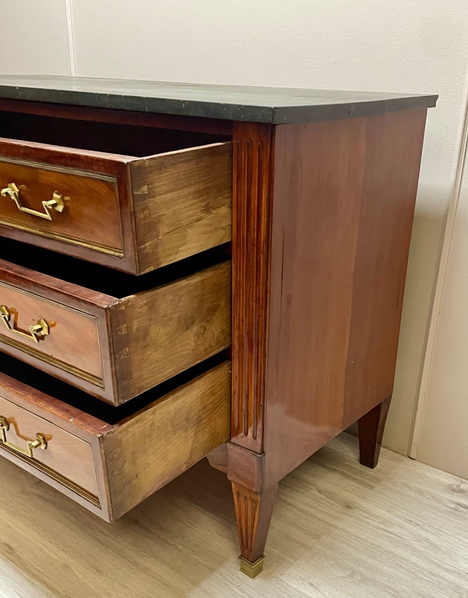 Louis XVI Period Mahogany Chest Of Drawers-photo-3