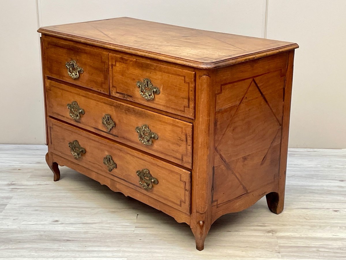 Louis XVI Period Cherrywood Chest Of Drawers-photo-2